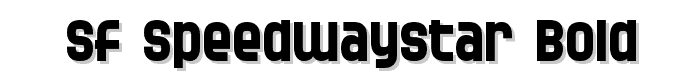 SF Speedwaystar Bold font